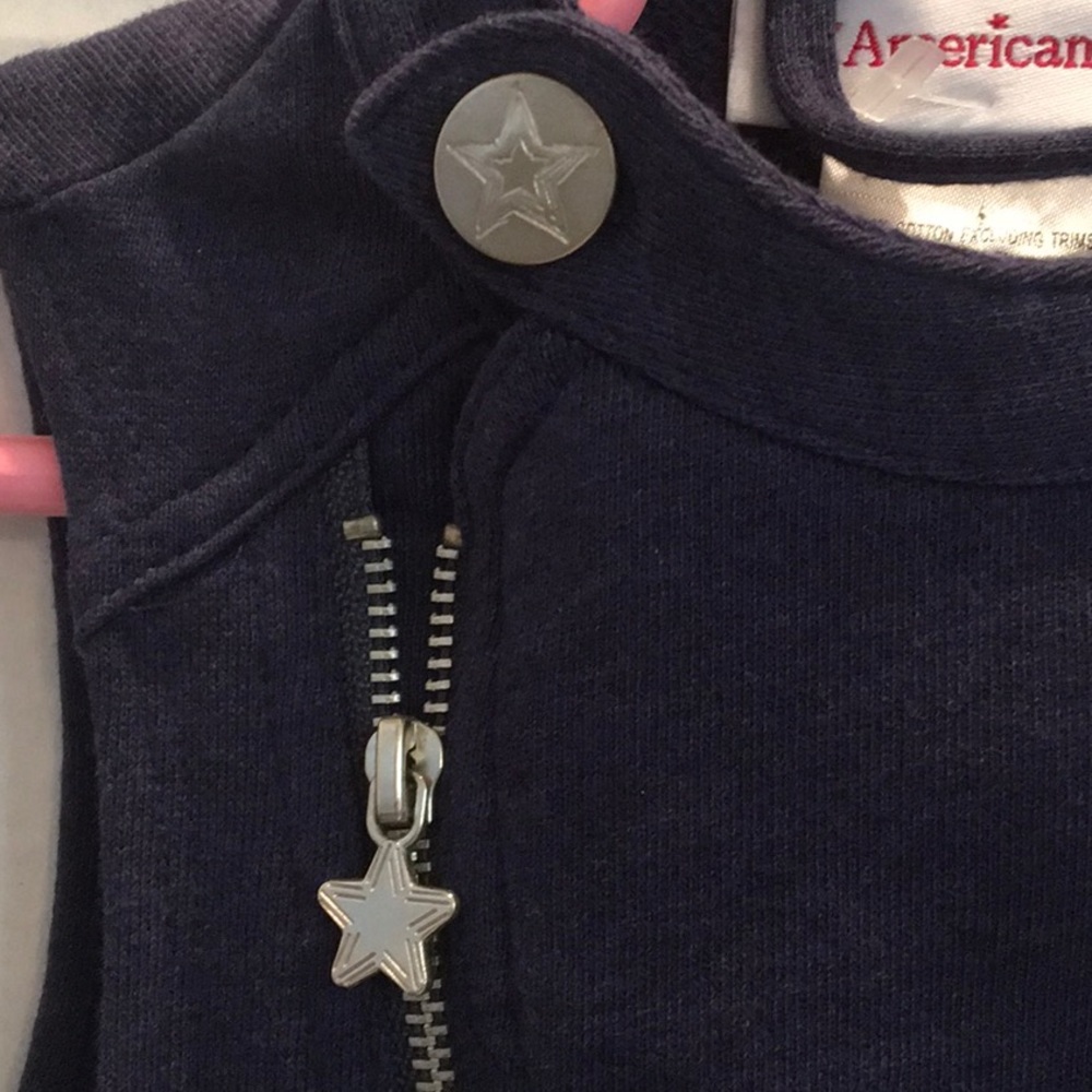 AMERICAN GIRL Zipper NAVY BLUE VEST PATCHES 6GIRL.SOLD - Picture 3 of 8